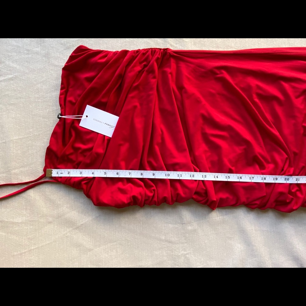 Milwood Midi Dress in Carmine Red Lovers + Friends - Picture 4 of 6